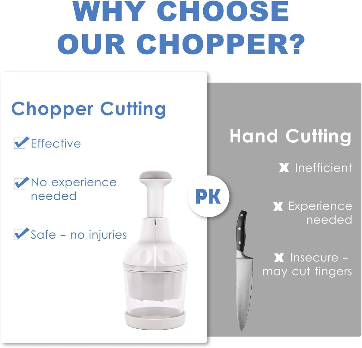 KITECHOME Manual Vegetable Chopper