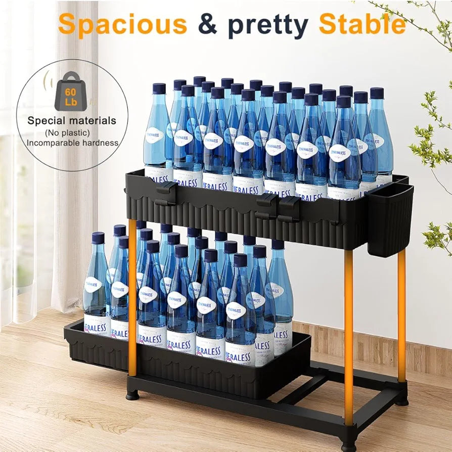 Sevenblue 3-Pack 2-Tier Under Sink Organizers with Sliding Drawers for Kitchen and Bathroom Storage