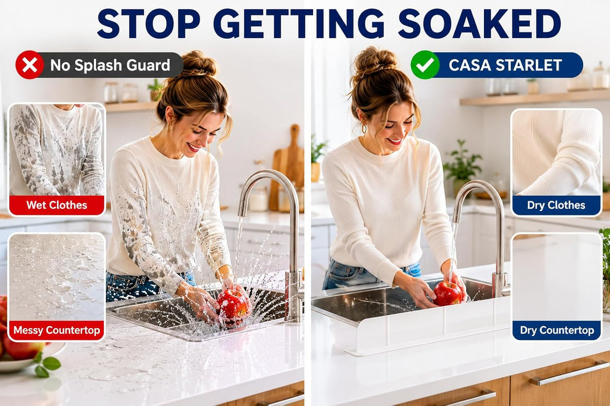 KITECHOME Sink Splash Guard
