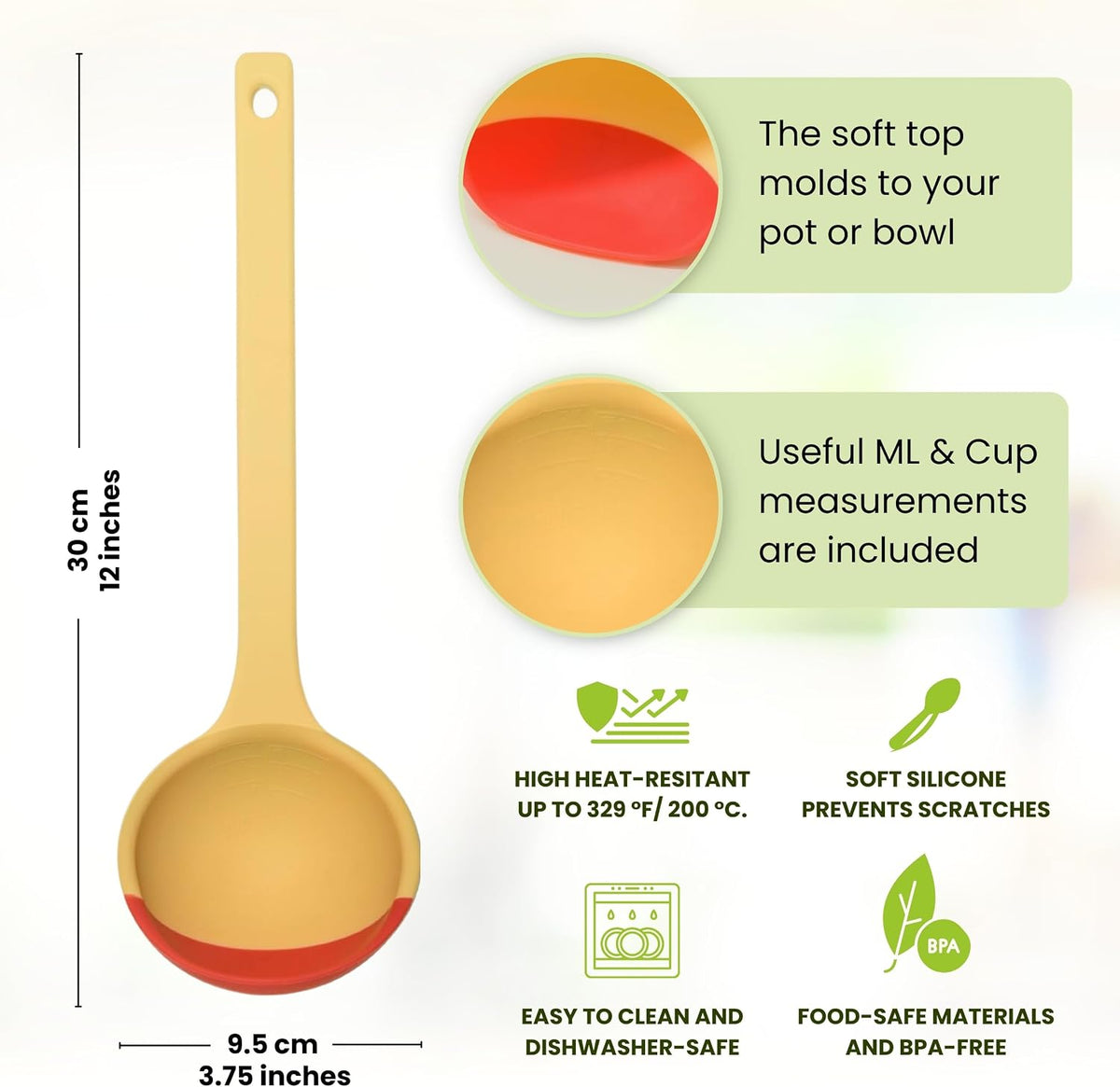 KITECHOME Silicone Spoon