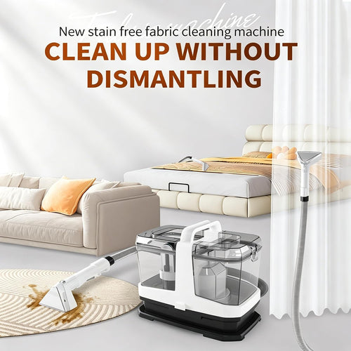 Spot Carpet Cleaner | 600W 16KPa Portable Carpet and Upholstery Cleaner | Compact and Lightweight Handheld Carpet Cleaner 1500ml Dual Tank Design | Suitable for Sofa Carpets/Rugs/Stairs
