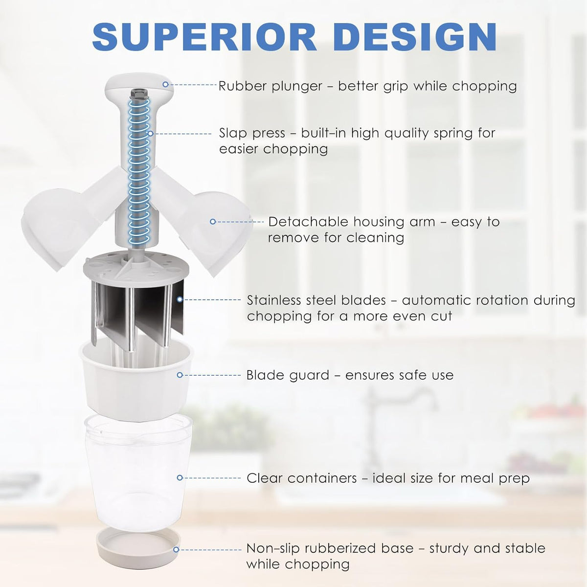 KITECHOME Manual Vegetable Chopper