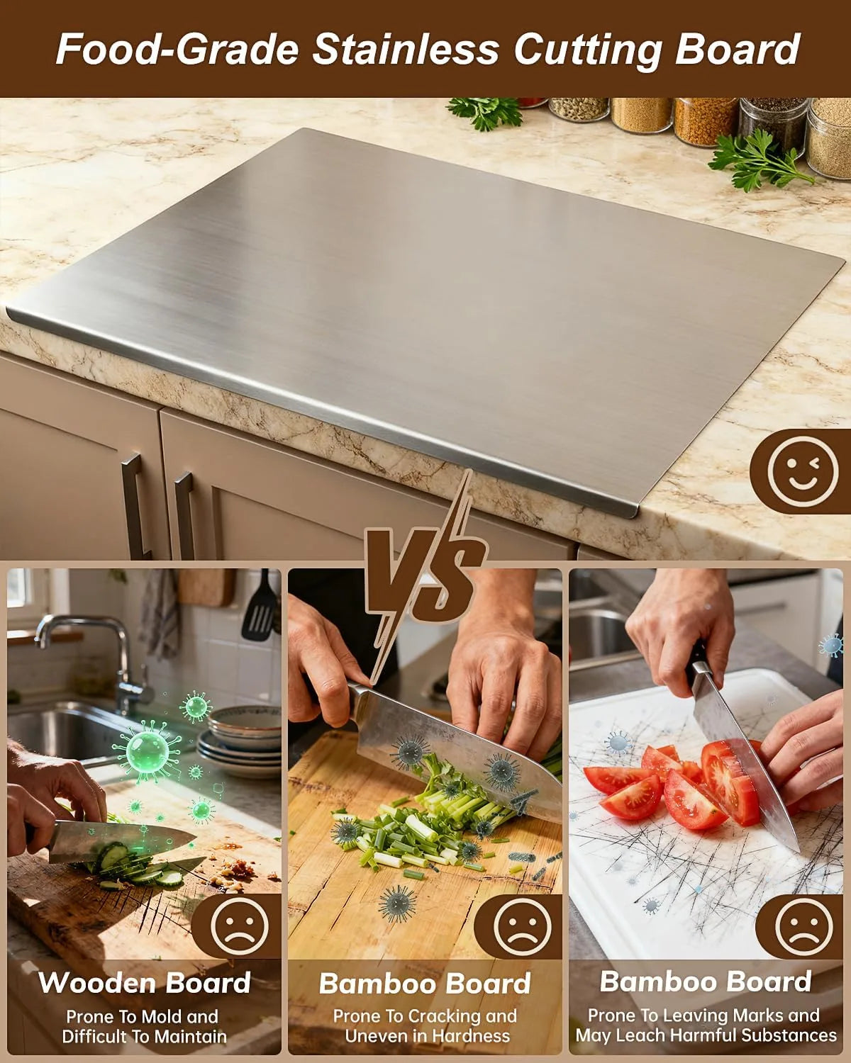 Stainless Steel Cutting Board