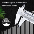 Defrosting Tray for Frozen Meat Rapid and Safer - Thawing Tray for Frozen Meat with Drip - Natural Heating Defroster Miracle Thaw Large Size Upgrades 6mm