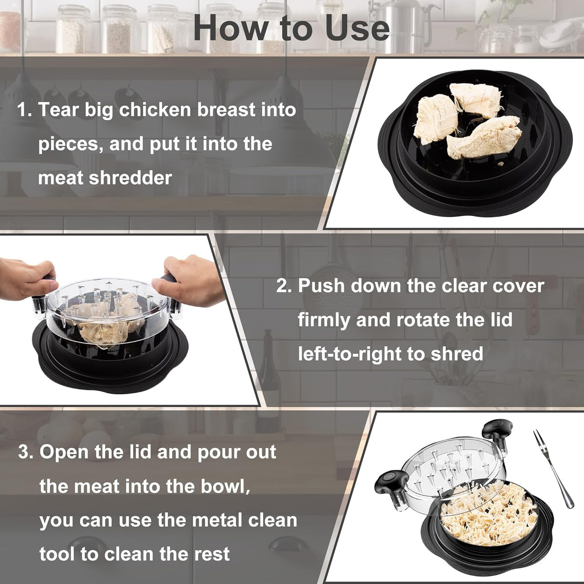 KITECHOME Meat Shredder